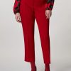 Vetements Marina Rinaldi | Pantalon En Double Toile Rouge