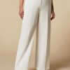 Vetements Marina Rinaldi | Pantalon Large En Triacetate Blanc