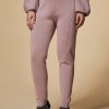 Vetements Marina Rinaldi | Legging En Maille De Viscose Rose