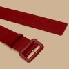 Accessoires Marina Rinaldi | Ceinture En Cuir Verni Rouge