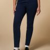 Vetements Marina Rinaldi | Jean En Denim Compact Coupe Legging Marine Fonce