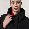 Vetements Marina Rinaldi | Veste Lourde En Toile Deperlante Noir