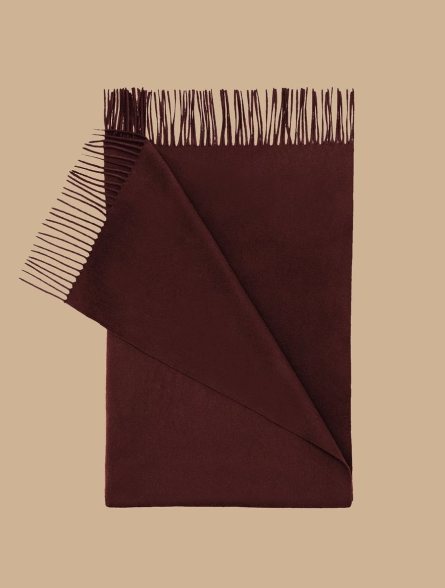 Accessoires Marina Rinaldi | Etole Pur Cachemire Bordeaux