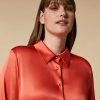 Vetements De Ceremonie Marina Rinaldi | Chemise En Satin Corail