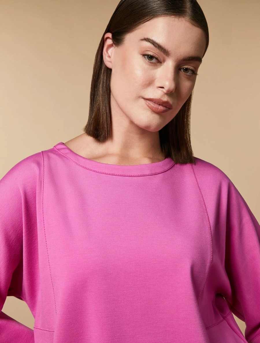 Vetements Marina Rinaldi | Sweat-Shirt En Jersey Fuchsia