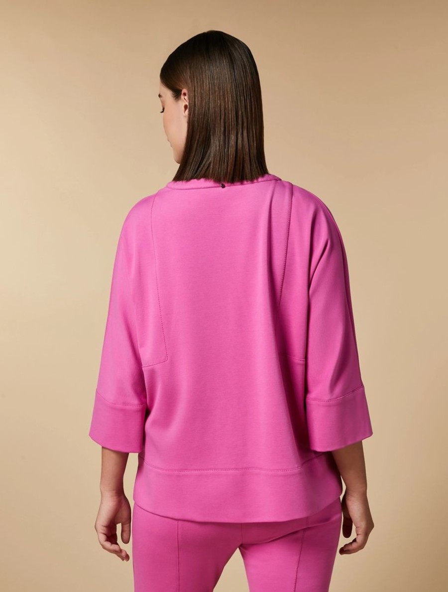 Vetements Marina Rinaldi | Sweat-Shirt En Jersey Fuchsia