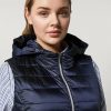 Vetements Marina Rinaldi | Gilet En Nylon Deperlant Outremer