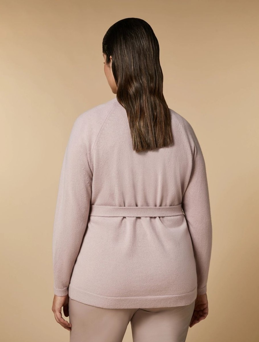 Vetements Marina Rinaldi | Cardigan En Cachemire Rose