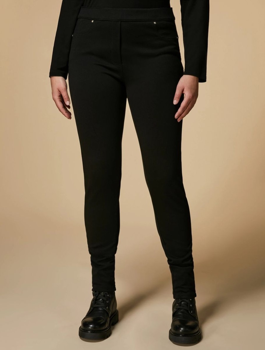 Vetements Marina Rinaldi | Legging En Jersey Noir