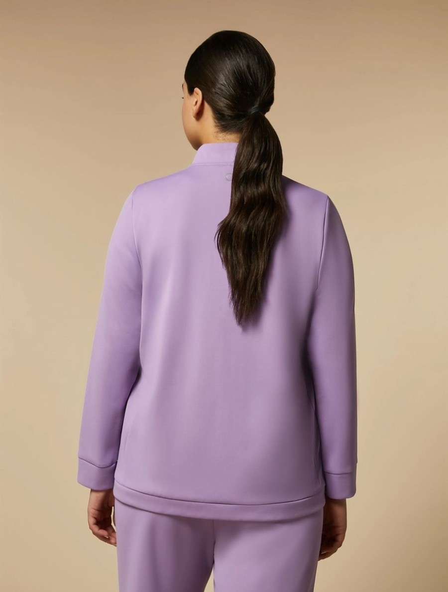 Vetements Marina Rinaldi | Veste En Jersey Double Rose