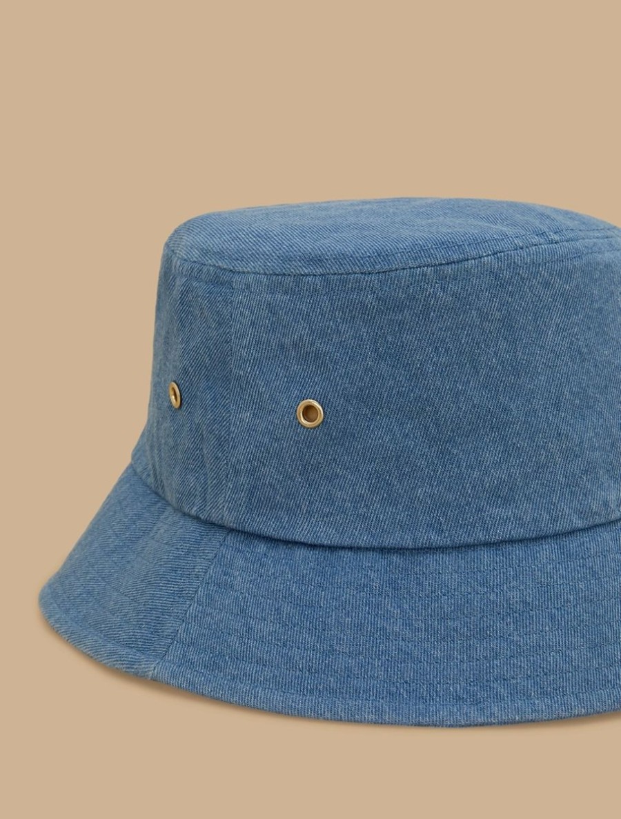 Accessoires Marina Rinaldi | Chapeau Aspect Denim Blue Jeans