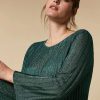 Vetements Marina Rinaldi | Robe En Fil Lurex Vert