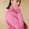 Vetements Marina Rinaldi | Pull En Laine Melangee Rose