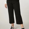 Vetements Marina Rinaldi | Pantalon En Coton Stretch Noir