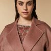 Vetements Marina Rinaldi | Veste Lourde Double Face Pur Cachemire Rose