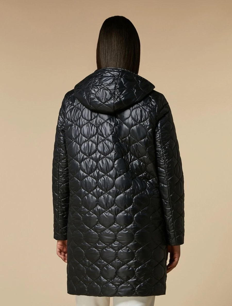 Vetements Marina Rinaldi | Doudoune Impermeable Matelassee Noir