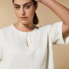 Vetements Marina Rinaldi | Sweat-Shirt En Jersey Technique Blanc