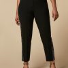 Vetements Marina Rinaldi | Pantalon En Cady Stretch Noir