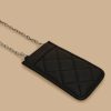 Accessoires Marina Rinaldi | Pochette Telephone En Tissu Enduit Noir