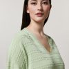 Vetements Marina Rinaldi | Pull En Laine Melangee Vert