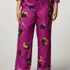 Vetements De Ceremonie Marina Rinaldi | Pantalon En Tissu Technique Lilas