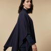 Accessoires Marina Rinaldi | Cape En Laine Marine