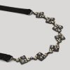 Vetements De Ceremonie Marina Rinaldi | Collier Strass Et Metal Noir