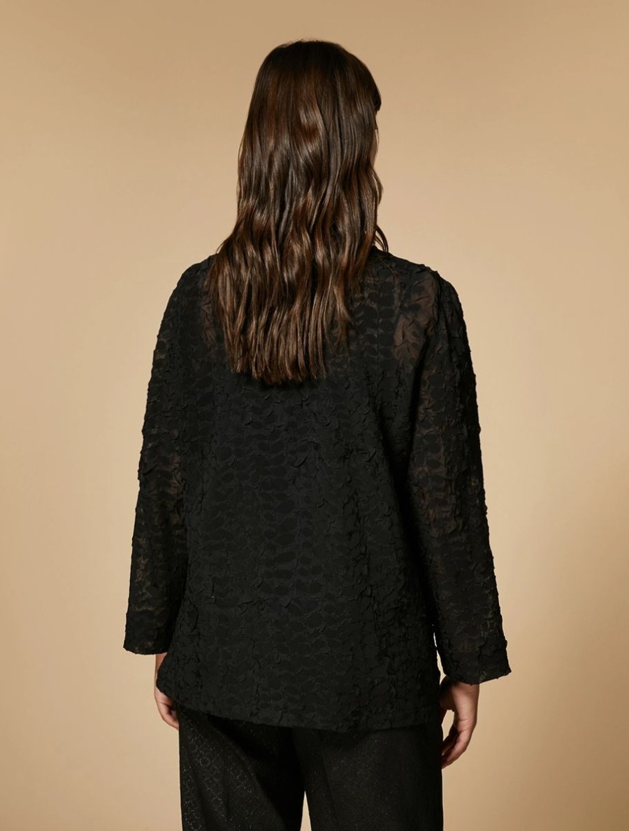 Vetements Marina Rinaldi | Chemise Jacquard Noir