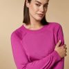 Vetements Marina Rinaldi | Pull En Fil De Viscose Fuchsia