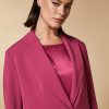 Vetements Marina Rinaldi | Veste Blazer En Triacetate Fuchsia