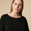 Vetements Marina Rinaldi | T-Shirt En Jersey De Viscose Noir