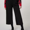 Vetements Marina Rinaldi | Pantalon En Jersey Crepe Noir