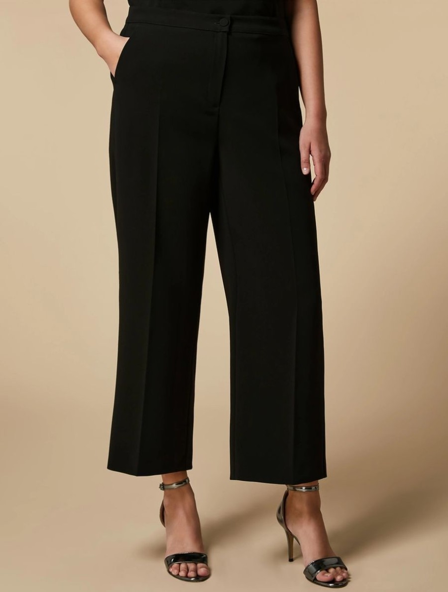 Vetements De Ceremonie Marina Rinaldi | Pantalon En Triacetate Noir