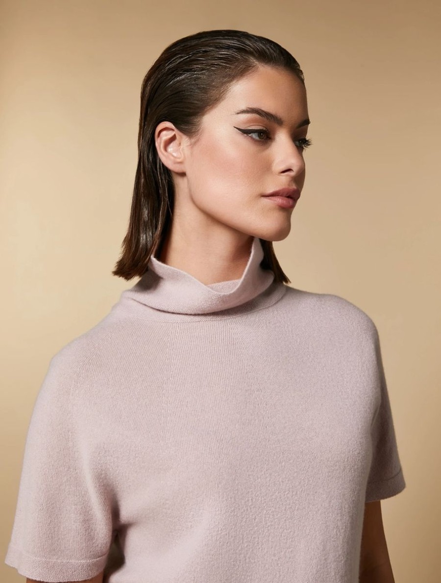 Vetements Marina Rinaldi | Pull Pur Cachemire Rose