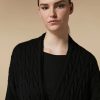 Vetements Marina Rinaldi | Cardigan En Laine Torsadee Noir