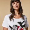 Vetements Marina Rinaldi | T-Shirt En Jersey A Imprime Blanc