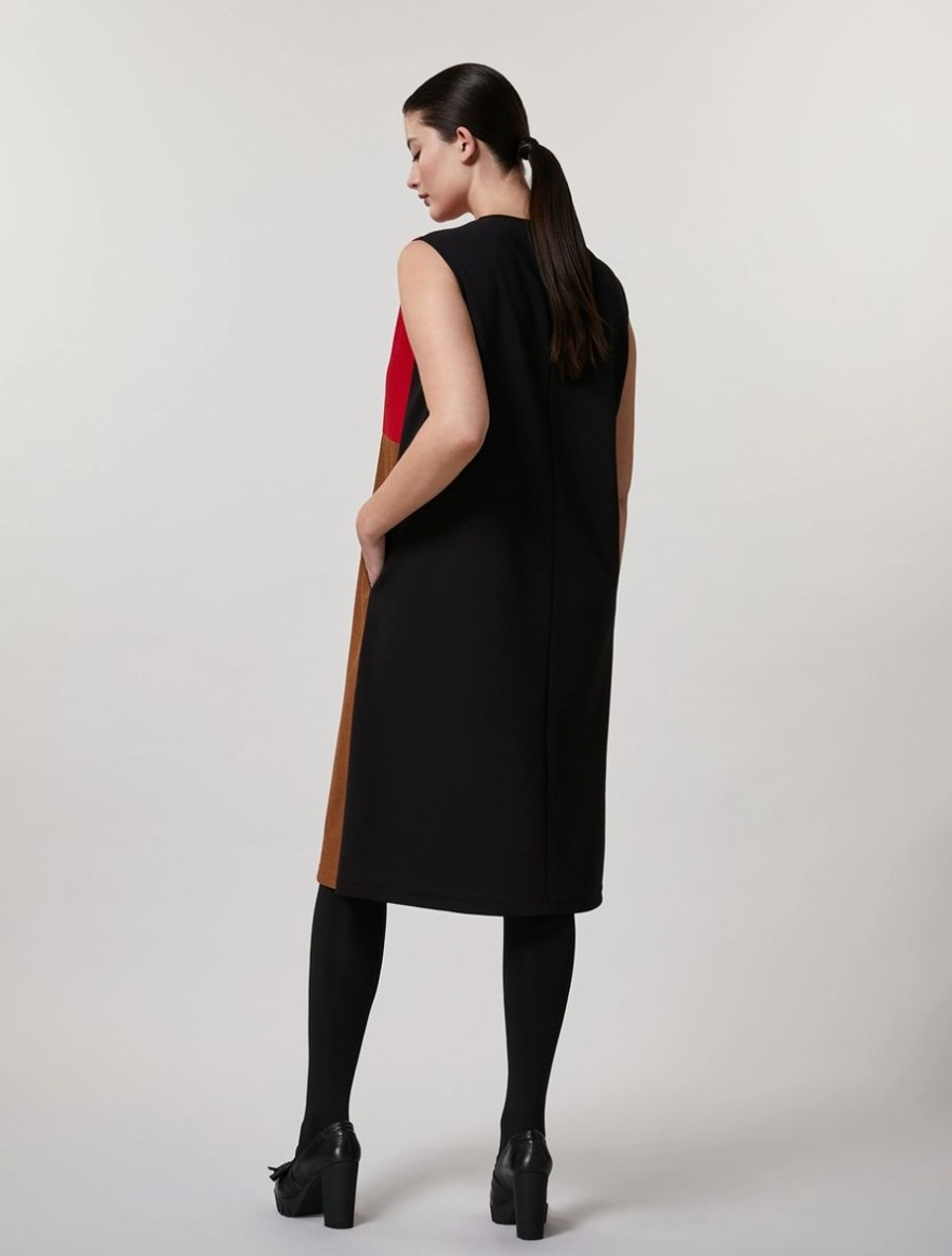 Vetements Marina Rinaldi | Robe En Jersey Noir