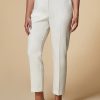 Vetements Marina Rinaldi | Pantalon Fluide En Gabardine Blanc