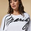 Vetements Marina Rinaldi | T-Shirt Imprime En Jersey Blanc